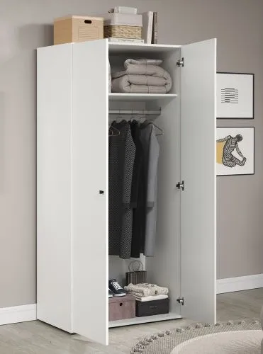 Kleiderschrank Basics | weiß