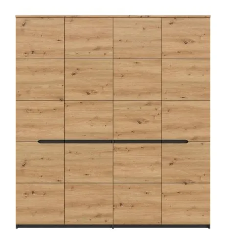 Kleiderschrank Canu | Artisan / Basalt grau