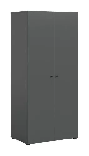 Kleiderschrank Darwin | mit 2 Türen | anthrazit