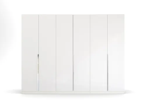 Kleiderschrank Drehtürenschrank Glamour | weiß Hochglanz / alpinweiß | verschiedene Größen