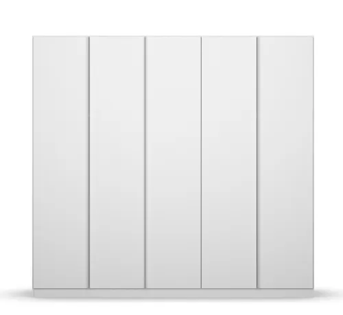 Kleiderschrank Drehtürenschrank Monostar | 5-türig | Alpinweiß 226 x 210 x 54 cm