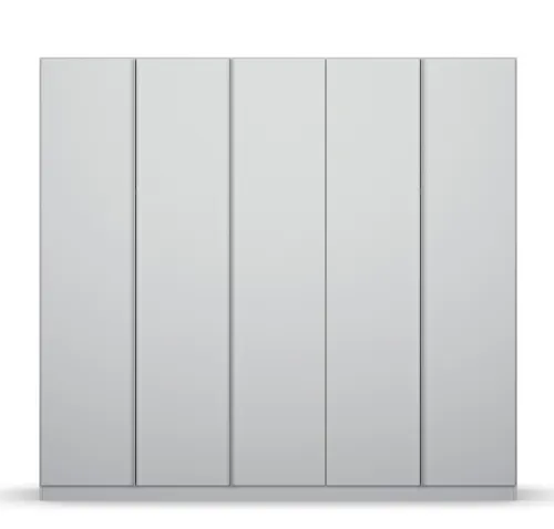 Kleiderschrank Drehtürenschrank Monostar | 5-türig | seidengrau 226 x 210 x 54
