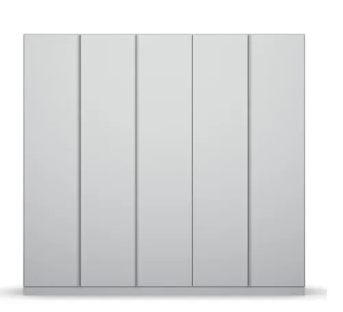 Kleiderschrank Drehtürenschrank Monostar | 5-türig | seidengrau 226 x 210 x 54