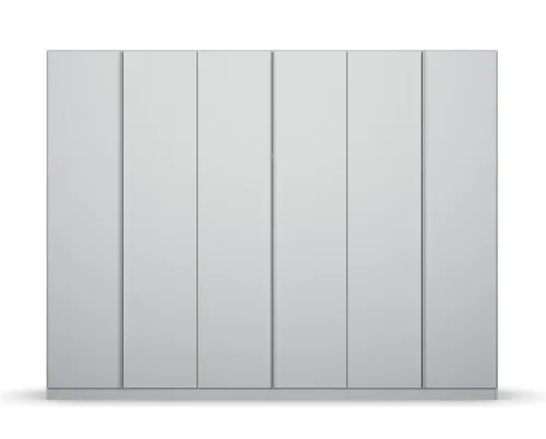 Kleiderschrank Drehtürenschrank Monostar | 6-türig | seidengrau 271 x 210 x 54