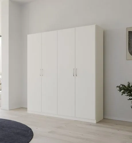 Kleiderschrank Drehtürenschrank Quadra-Spin | alpinweiß | verschiedene Größen