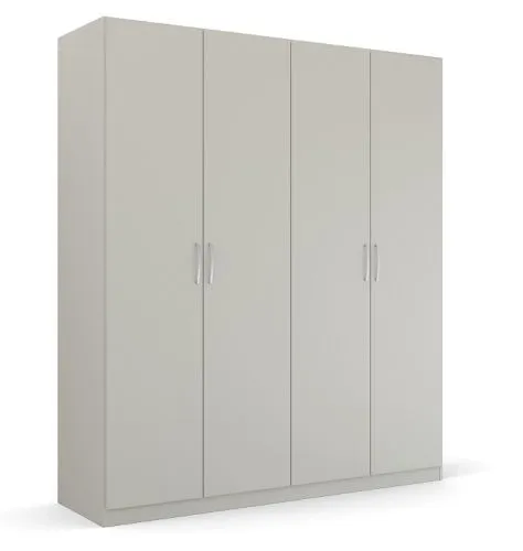 Kleiderschrank Drehtürenschrank Quadra-Spin | seidengrau | verschiedene Größen