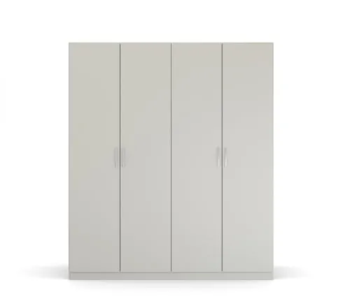 Kleiderschrank Drehtürenschrank Quadra-Spin | seidengrau | verschiedene Größen
