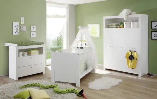 Kleiderschrank Olivia | weiß | 3-türig