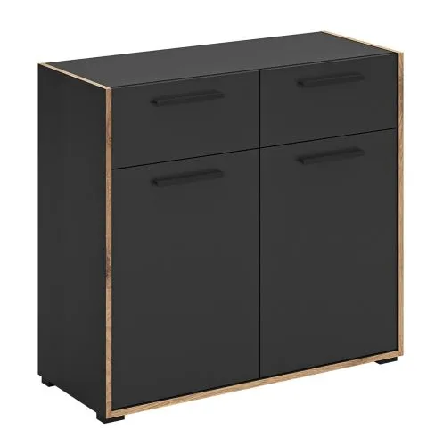 Kommode Bueno | Basalt grau / Nox Oak