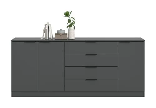 Kommode Kopenhagen 3 | mit 4 Schubkästen | anthrazit