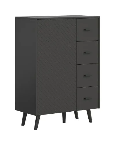 Kommode Linea | mit Schubkästen | grau