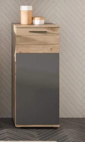 Kommode Mason | Nox Oak / Basalt Grau