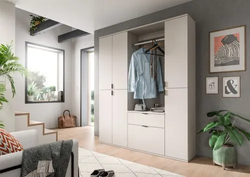 Kommode mit Garderobenstange Projekt X | Kaschmir