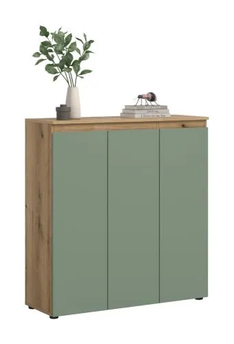 Kommode Scarpa | 105 x 110cm | Smoke green / Evoke Eiche