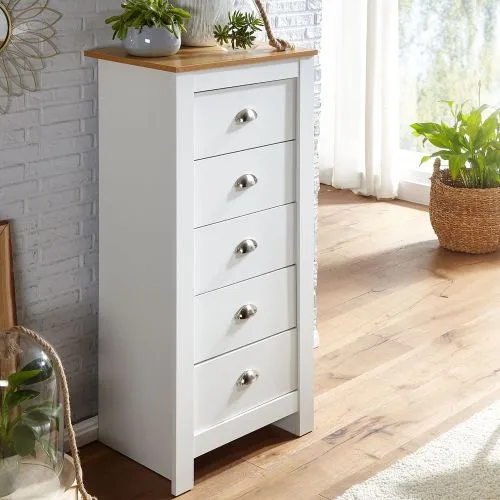 Kommode Sideboard Liam | weiß / braun