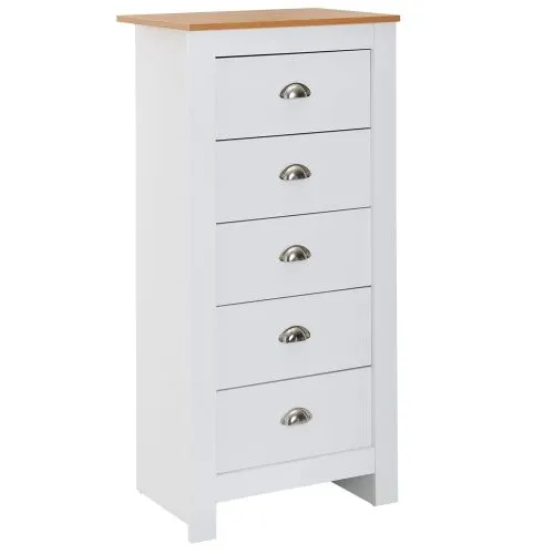 Kommode Sideboard Liam | weiß / braun