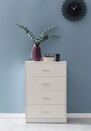 Kommode Sideboard Lobo | weiß Hochglanz