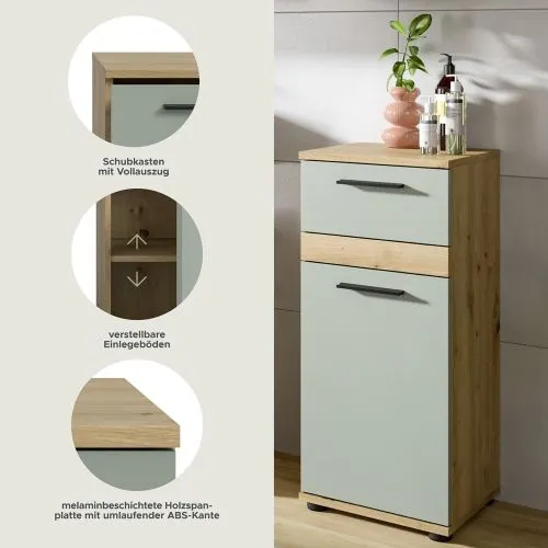 Kommode Unterschrank Blake | Salbei / Artisan Eiche