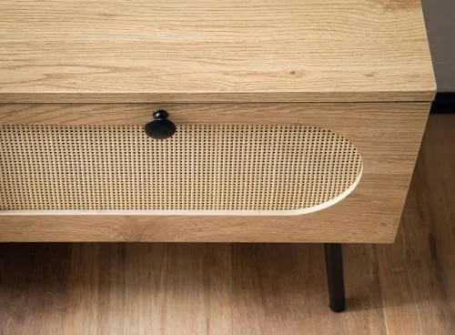 Lowboard TV-Board Aletta | 100 cm | braun / schwarz
