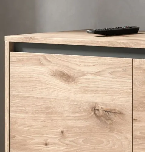 Lowboard TV-Board Balton | Viking Oak / Basalt Grau
