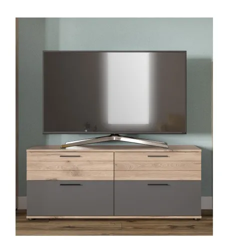 Lowboard TV-Board Mason klein | Nox Oak / Basalt Grau