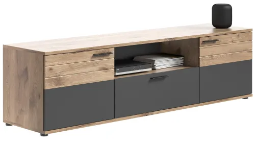 Lowboard TV-Board Mason | Nox Oak / Basalt Grau