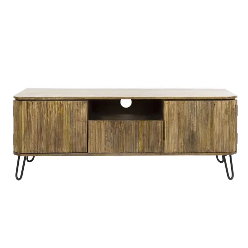 Lowboard / TV-Schrank Keke | Mangoholz massiv | sandfarben