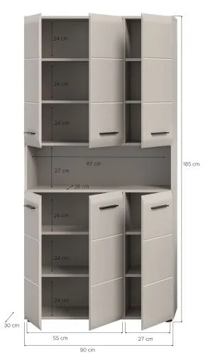 Mehrzweckschrank Ice | Kaschmir