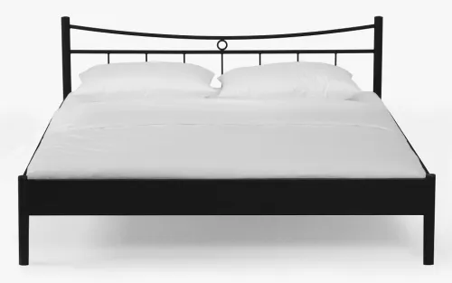 Metallbett Iris 2 | schwarz | 200x190 | ohne Fußteil