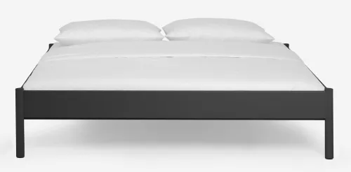 Metallbett Iris 3 | schwarz Struktur | 90x220
