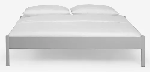 Metallbett Iris 3 | silber Struktur | 160x210