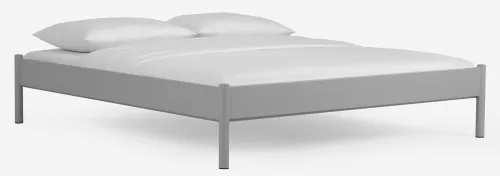 Metallbett Iris 3 | silber Struktur | 180x210