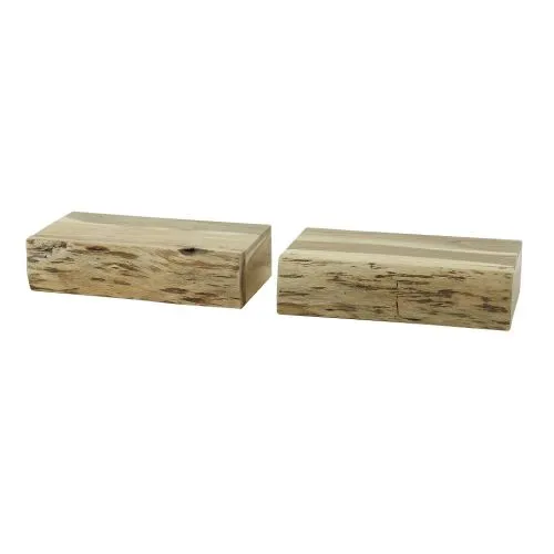 Nachttisch Nivia 2er Set | mit Schubkasten | Akazie massiv | 30/40x20 | verschiedene Größen