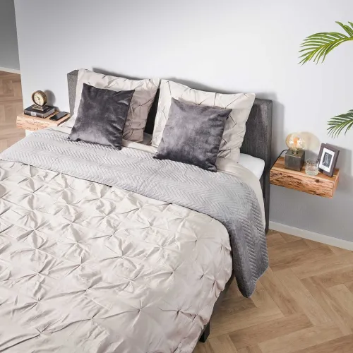 Nachttisch Nivia 2er Set | mit Schubkasten | Akazie massiv | 40x20 cm