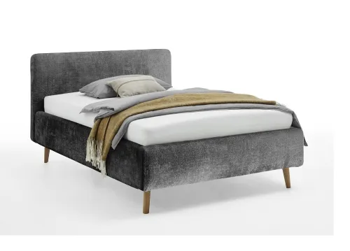 Polsterbett Mattis | anthrazit 3 | 140 x 200 cm | mit Lattenrost & Bettkasten