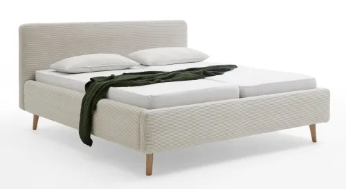 Polsterbett Mattis Cord | beige | 140/160/180 x 200 cm | verschiedene Größen