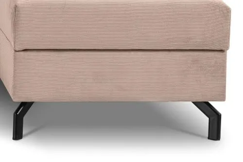 Schlafsofa Marti L-Form rechts | 230cm | Cord | altrosa