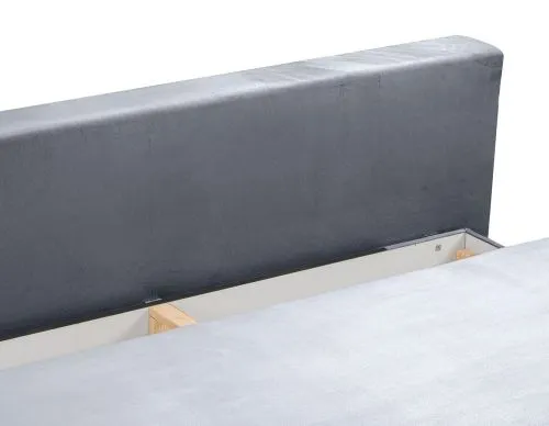 Schlafsofa Sorto 2,5-Sitzer | 200cm | Cord | blau-grau