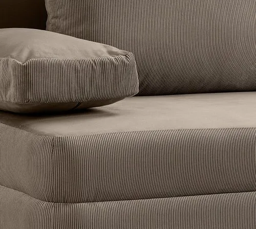 Schlafsofa Sorto 2,5-Sitzer | 200cm | Cord | braun-beige