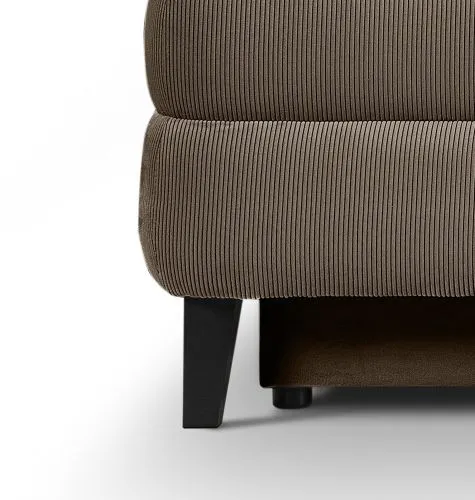Schlafsofa Sorto 2,5-Sitzer | 200cm | Cord | braun-beige
