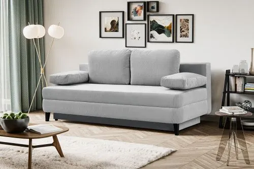 Schlafsofa Sorto 2,5-Sitzer | 200cm | Cord | hellgrau