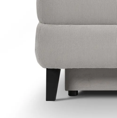 Schlafsofa Sorto 2,5-Sitzer | 200cm | Cord | hellgrau
