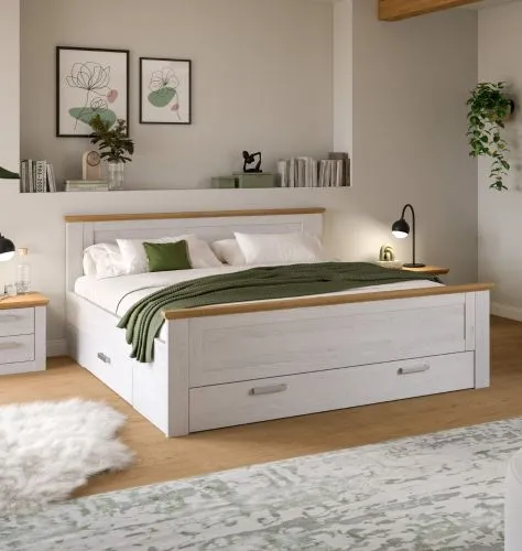 Schlafzimmer-Set Verona 2 | 4-teilig | mit Bettkastenauszügen | Artisan / Sibiu Lärche