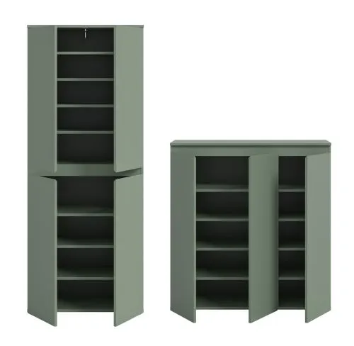 Schrankkombination Scarpa | 2-teilig | Smoke green