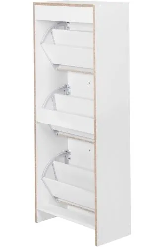 Schuhbank Schuhschrank Addison | mit Klappe | weiß