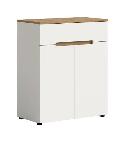 Schuhschrank | Kommode Canu | Weiß / Artisan Eiche