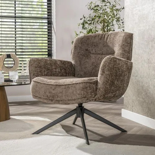 Sessel Duba | drehbar | Champagne