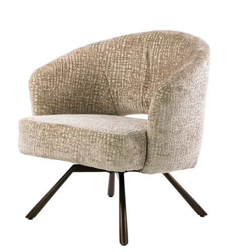 Sessel Liva | Monti Stoff / Strukturstoff | drehbar | sand-braun