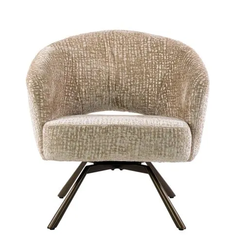 Sessel Liva | Monti Stoff / Strukturstoff | drehbar | sand-braun