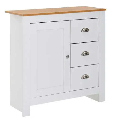Sideboard Kommode Liam | weiß / braun